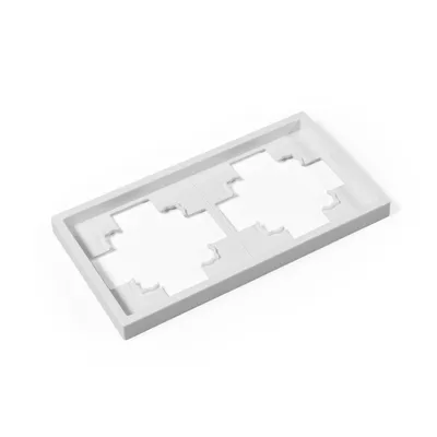 Produktbild von Rahmen McPower ''Shallow'' 2-fach, weiß
