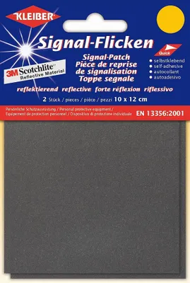 Produktbild von KLEIBER Sicherheits-Flecken (B)100 x (H)120 mm silber 2 Stück