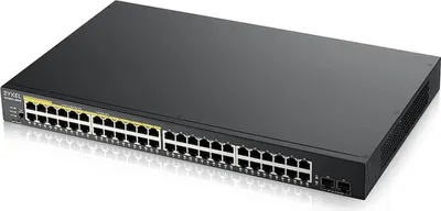 Produktbild von Zyxel GS1900-48HPv2, Managed, L2, Gigabit Ethernet (10/100/1000), Vollduplex, Power over Ethernet (PoE), Rack-Einbau