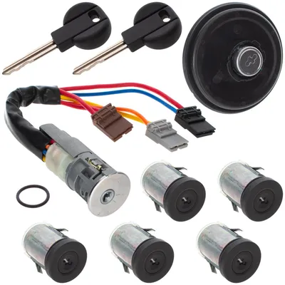Immagine prodotto di Citroën Jumpy 94-06: blocchetto di accensione completo + 5 inserti per serratura + tappo del serbatoio (set completo)