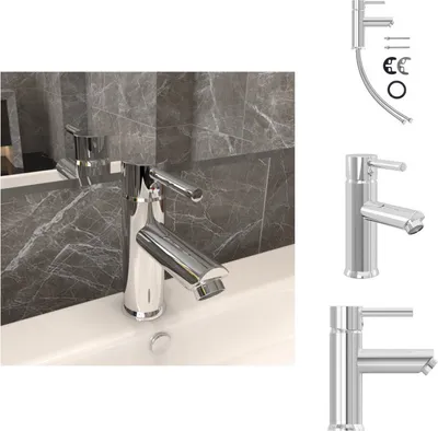 Obrázok produktu pre vidaXL Umývadlová batéria chrómovaná 130x176 mm - Vodovodné batérie