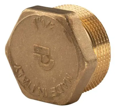 Produktbild von Messing Gewinde-Fitting Stopfen 1 1/2'' AG (DN 40) - schwere Ausführung