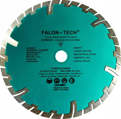 Produktbild von Falon Tech 300 mm Diamanttrennscheibe für Tiefenschnitte