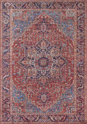 Zdjęcie produktu dla Dywan orientalny do salonu 160x230cm, czerwony płasko tkany