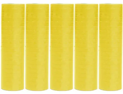 Produktbild von 5 Rollen Papier Luftschlangen gelb | schwer entflammbar