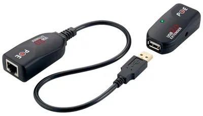 Image de LogiLink Kit extender USB 2.0, compatible PoE, noir