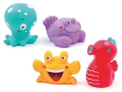 Produktbild von Ludi Badespielzeug Ozean Wasserspritzer für Kinder - buntes PVC