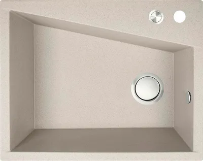 Produktbild von BADLAND BADLAND Spülbecken Granitspüle Einzelbecken GRENADA 48x60 Beige | Siphon im SET!