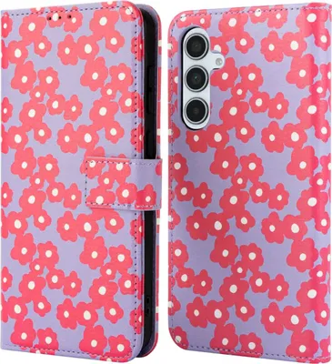 Produktbild von imoshion Design Klapphülle Samsung Galaxy A35 - Dusty Rose Blossoms