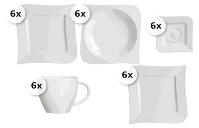 Produktbild von Kaffee- und Tafelservice 30 tlg. Via Melodie