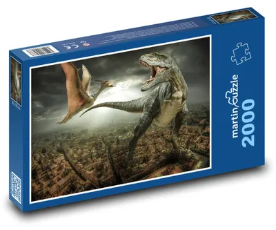 Obrázek produktu pro Puzzle 2000 Dinosauři útočí na město - martinpuzzle