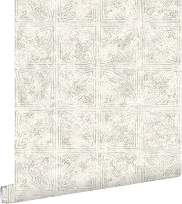 Obrázok produktu pre ESTAhome tapeta vzor dlaždice béžová hnedá 53 cm x 10,05 m