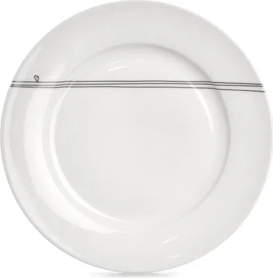 Produktbild von Weißer Porzellanteller mit Herzmotiv, spülmaschinenfest