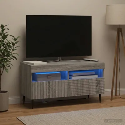 Productafbeelding van Maison Exclusive - LED-TV-meubel HAARLEM, 81 x 35 x 43 cm, Sonoma-grijs