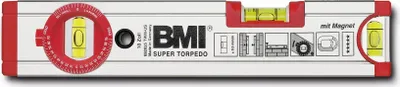 Zdjęcie produktu dla Poziomica ultradźwiękowa BMI, długość 25 cm, anodowana, z libellą kątową i magnesem