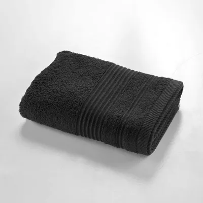 Image de Draps de bain - PROMO LINGE - Coton - 90x50 cm - Noir
