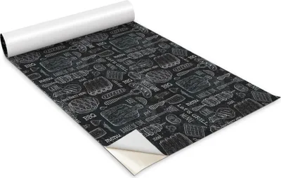 Zdjęcie produktu dla Folia samoprzylepna - Okleina meblowa - Dekoracyjna - Do mebli - Tapeta - Naklejka - Folia - Grill z kreskówek - 100 x 50 cm