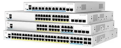 Immagine prodotto di Cisco Catalyst 1300X-48P-4X - Switch - L3 - managed - 4 x 10 Gigabit SFP28 + 48 x 10/100/1000 (PoE+) - an Rack montierbar - PoE+ (740 W)