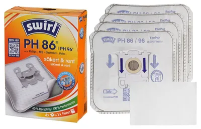 Produktbild von Swirl PH86 PH99 Staubsaugerbeutel für Phillips AEG Electrolux Progess