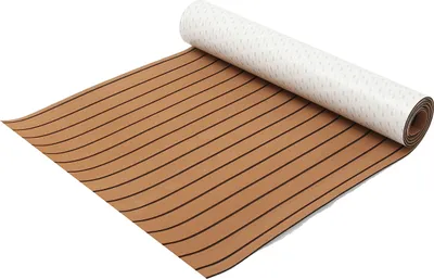 Produktbild von DE 300x90cm Braun EVA Teak Bodenbelag Teppich Yacht Fußboden Selbstklebend Matte
