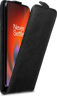 Produktbild von Cadorabo Hülle für OnePlus Nord 2 5G Schutz Hülle in Schwarz Flip Etui Handyhülle Case Cover