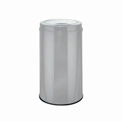 Produktbild von Abfalleimer "Big Swing" 120 l neusilber