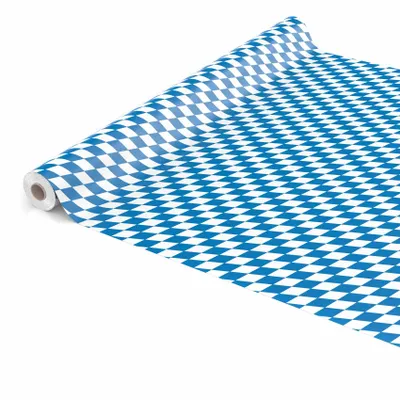 Produktbild von Tischdecke Wachstuch Gestreift Blau Robust Wasserabweisend Breite 140 cm Länge 2000 cm