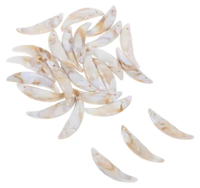 Productafbeelding van Wolfstaan hangers - 25 stuks - Geschikt voor sieraden maken en kostuumaccessoires - 40x10 mm