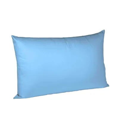 Produktbild von fleuresse Mako Satin Kissenbezug Colours Uni 40x60 cm Mittelblau