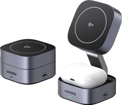 Produktbild von Ugreen 35316, Drinnen, USB, Kabelloses Aufladen, Grau