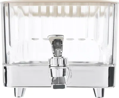 Produktbild von Wasserspender - Getränkespender mit Hahn - 5,3 l Fassungsvermögen - Für Kühlschrank - Silber