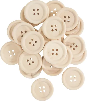 Produktbild von VBS Holzknöpfe "Nature", 25 Stück Ø 2,5 cm
