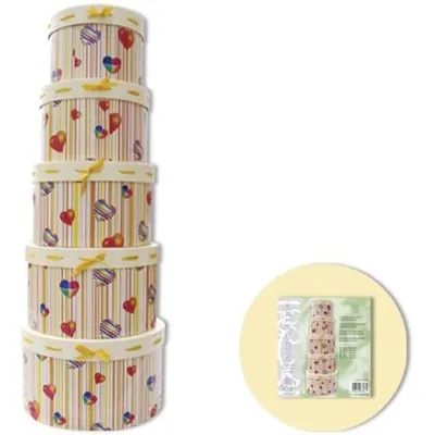 Produktbild von Geschenkkarton-Set Herzen VE=5 Stück
