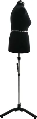 Produktbild von Stabli Verstellbare Kleiderform für Damen Schwarz L Samt - DE261909 - Schneiderpuppen