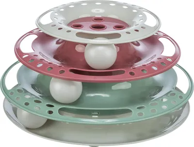 Produktbild von TRIXIE Catch the Balls, Katze, Interaktives Spielzeug, Mehrfarbig, Kunststoff, 25 cm, 130 mm