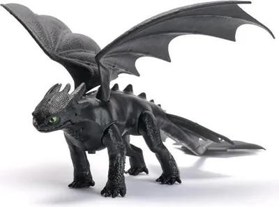 Produktbild von Drachen Krokmou Figur, 25 cm, Dragons Movie, Soundeffekte, Bewegliche Flügel, Inklusive Batterien, 4+ Jahre