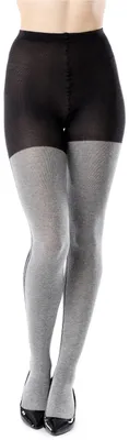 Produktbild von Bellivalini Damen Strumpfhose aus Baumwolle BLV-1118 (Schwarz Melange, XL) .