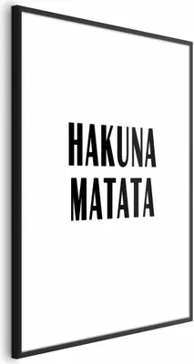 Produktbild von Posterpapier Poster - Hakuna Matata 40x60 cm Text m-A-0784-ao-a