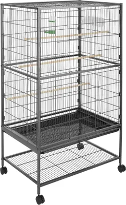 Produktbild von Vogelkäfig 131cm hoch - anthrazit