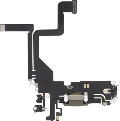 Produktbild von Clappio, Ladeanschluss für iPhone 14 Pro, Lightning Anschluss + Mikrofon, Gold