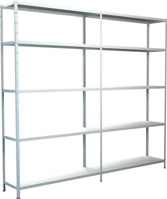 Produktbild von Steck-Grund-/ u 1 Anbauregal, 10 Böden, 2000x2000x500, weiß
