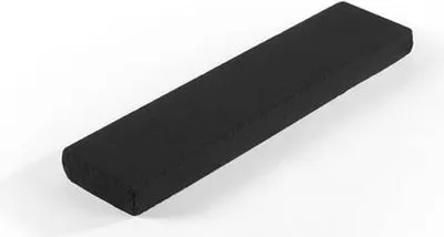 A black rectangular filter block on a white background.