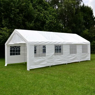 Produktbild von VCM Pavillon | Maße ca. 3x4x8 m | wasserabweisende 180g / m² PE Plane | Partyzelt | Gartenzelt