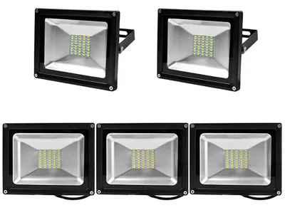 Produktbild von 5pcs 30W LED Fluter Strahler,Greenmigo IP65 Wasserdicht Warmweiß 120° LED Außenstrahler Fluter Flutlicht AC 85-265V Tageslichtweiß