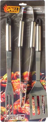 Zdjęcie produktu dla Narzędzia do grillowania, zestaw 3