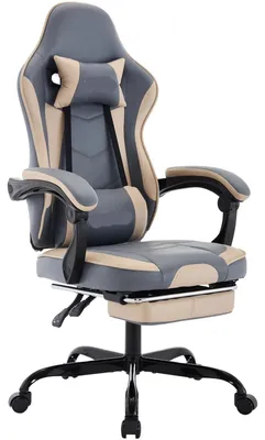 Immagine prodotto di Sedia da gaming color kaki - Sedia ergonomica per gaming e per ufficio, con supporto lombare