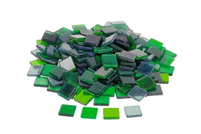 Produktbild von Acryl-Mosaik, ca. 205 Stück, 1x1cm Jade