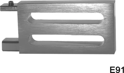 Produktbild von Innenlauf Gardinenstange eckig Edelstahl Look kantiges Design Erstellen BASIT®