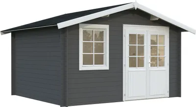 Produktbild von Gartenhaus Palmako Klara 10,4 m² 424 x 354 cm grau