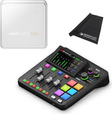 Immagine prodotto di Console di missaggio Rode Rodecaster Duo con coperchio e panno